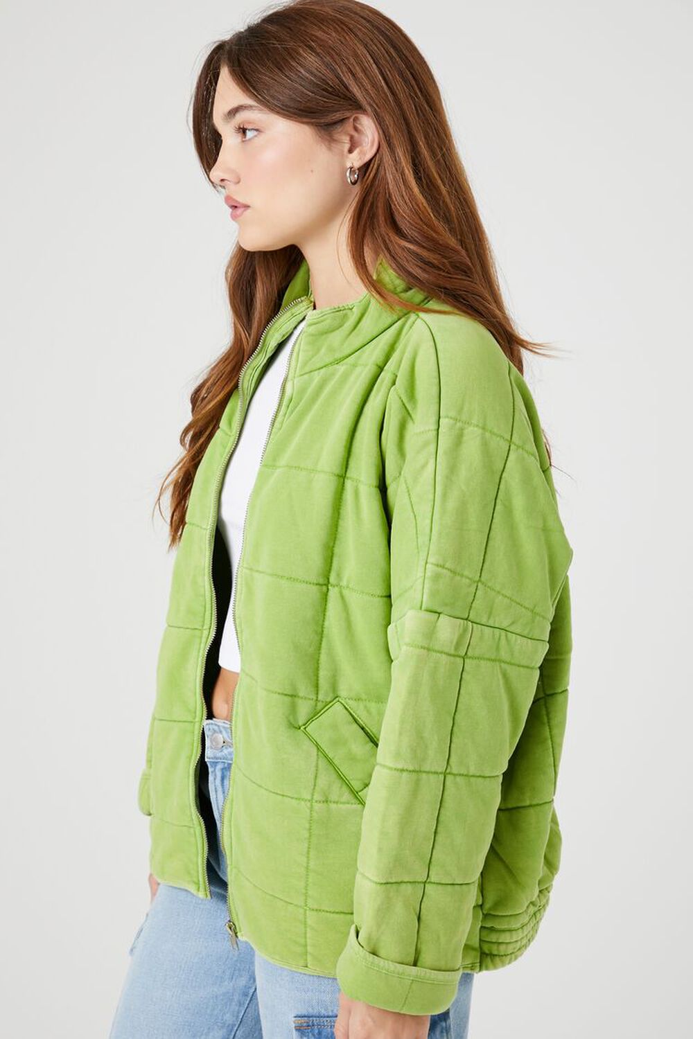 Quilted Zip-Up Jacket